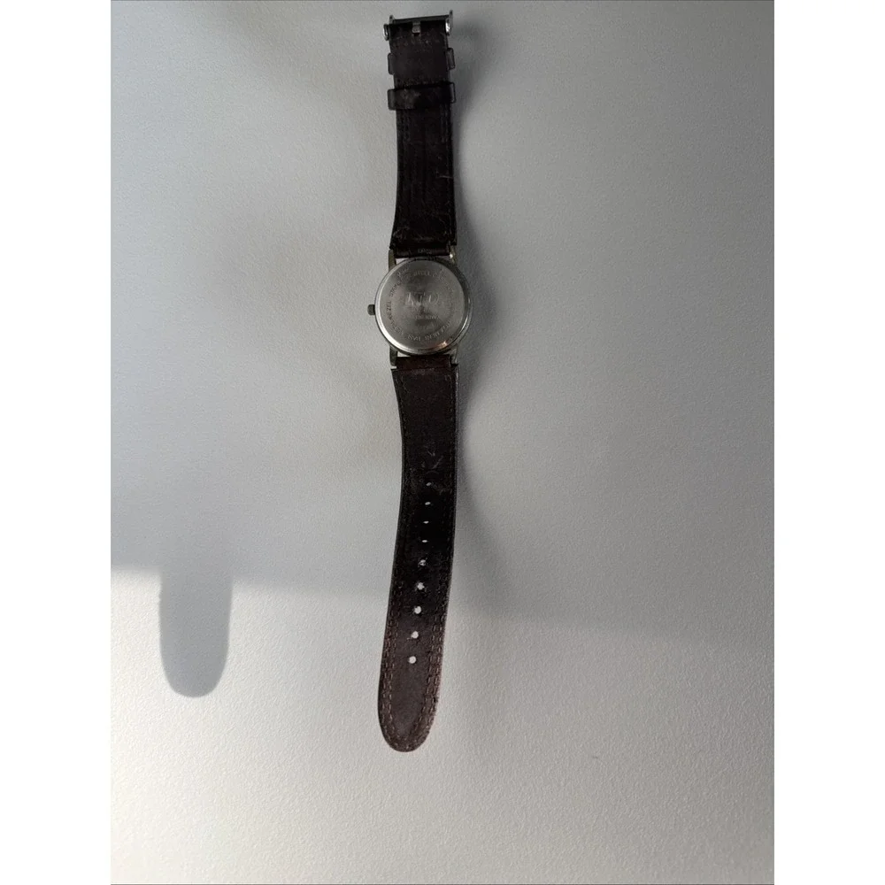 Watch ADVANCE LTD Quartz 22-23303BWX Japan Movt As Is Leather Band‎